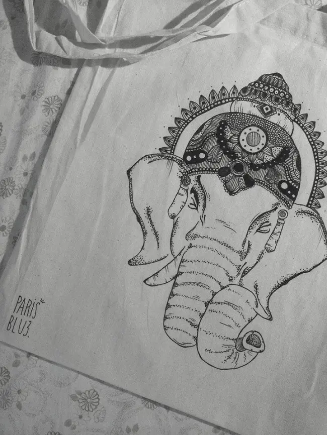 Parisblu3 bags: Eko torbe s joga motivima 5 10574214_677823168974863_4854349276532052464_n