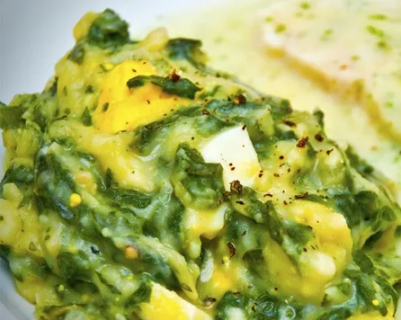 mozzarella s blitvom i palentom