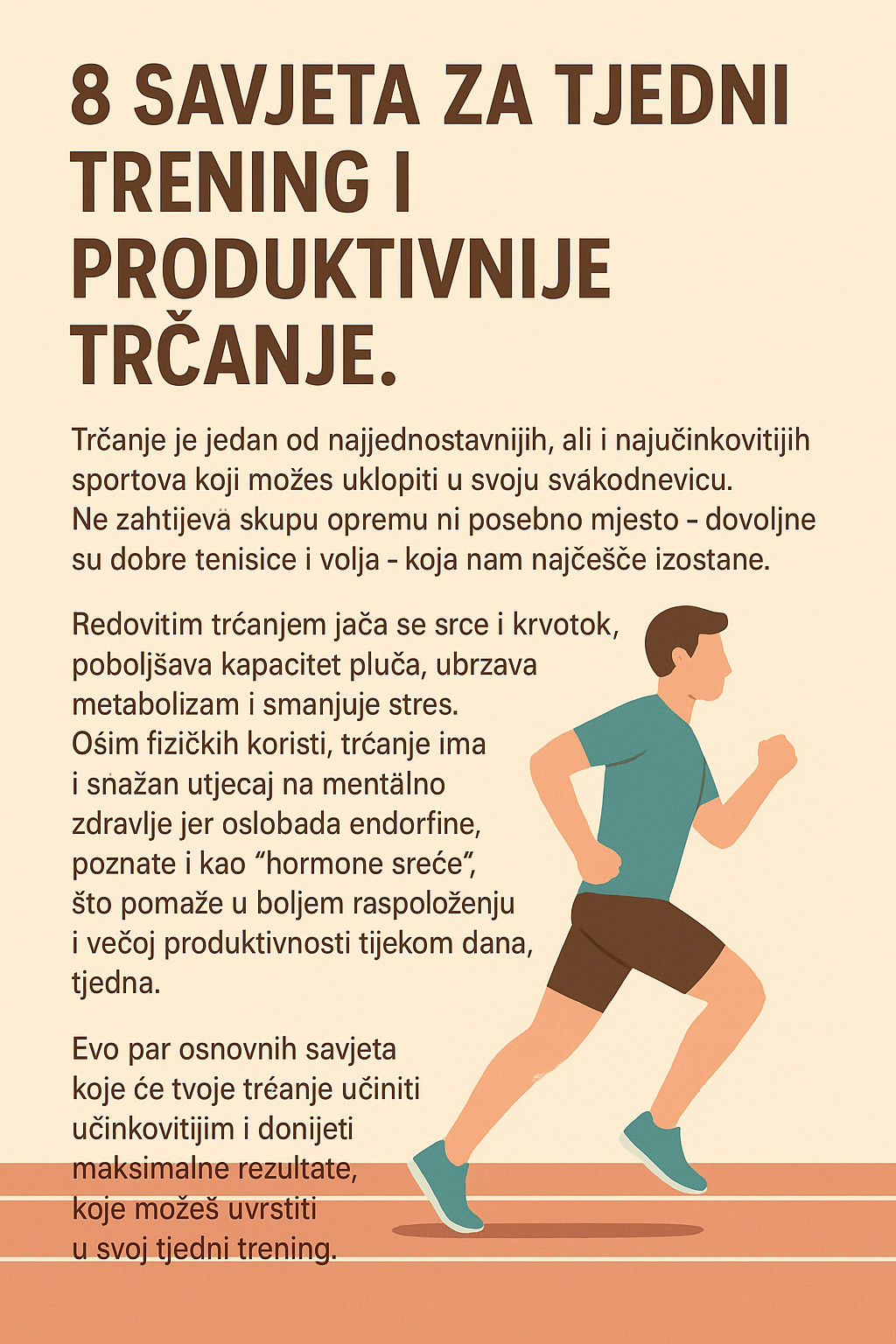 8 savjeta za tjedni trening i produktivanije trčanje.