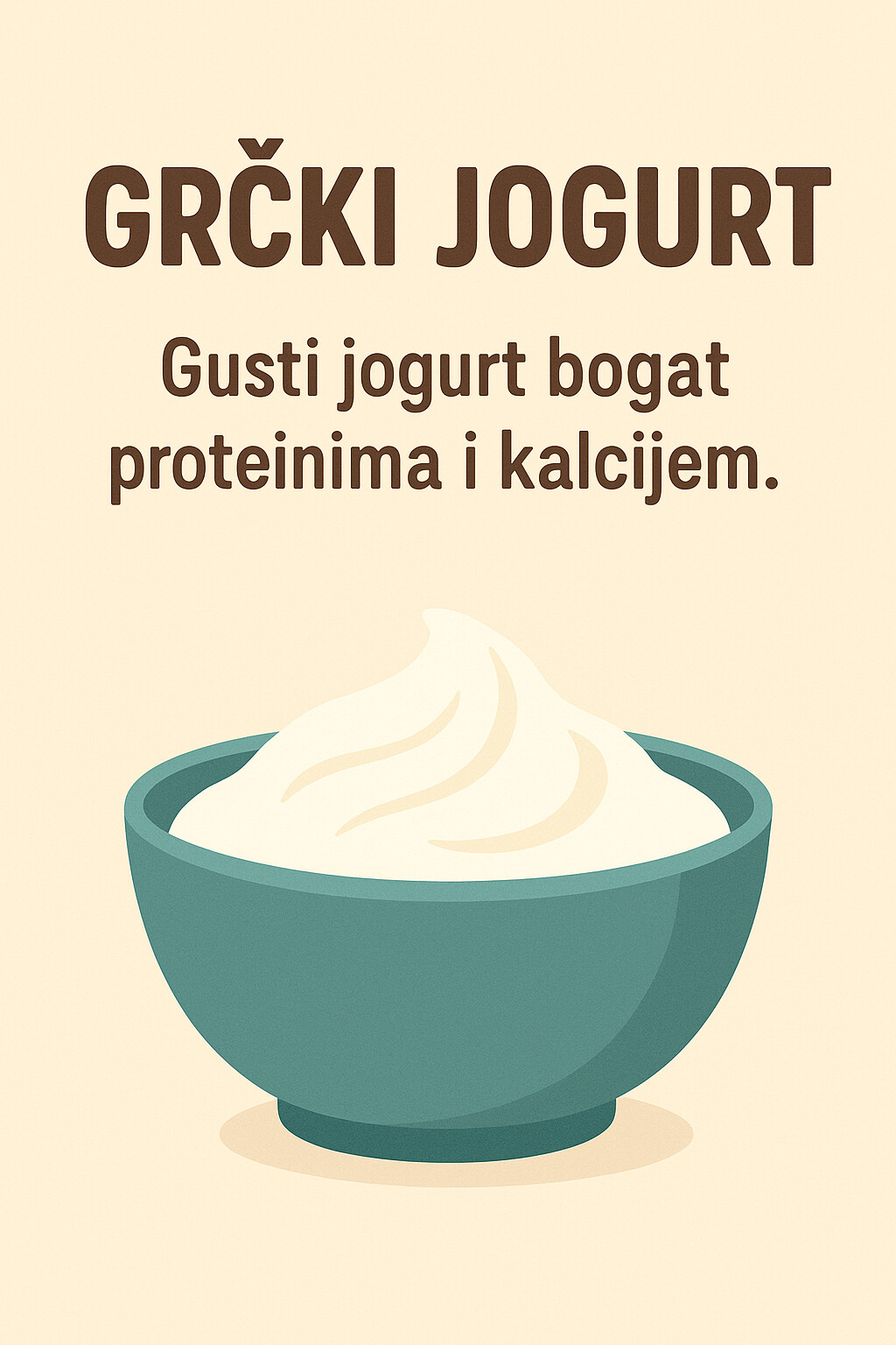 Grčki jogurt u zdjeli